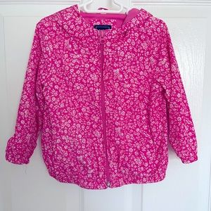 💖 EEUC GAP GIRLS  TODDLER JACKET 2T PINK WHITE FLORAL